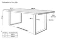 #mangobuntbaumkante #160cm #u-gestellschwarz