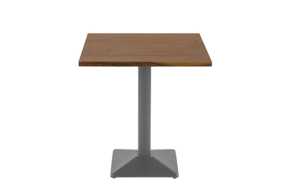 #nussbaumfarben #75x75 #säulen-gestelleckigsilber