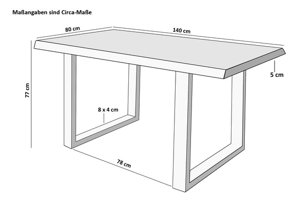 #mangoroughfarben #140x80 #u-gestellschwarz