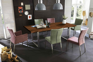 #nussbaumfarben #180x90 #u-gestellsilber