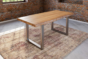 #naturfarben #200x100 #u-gestellsilber