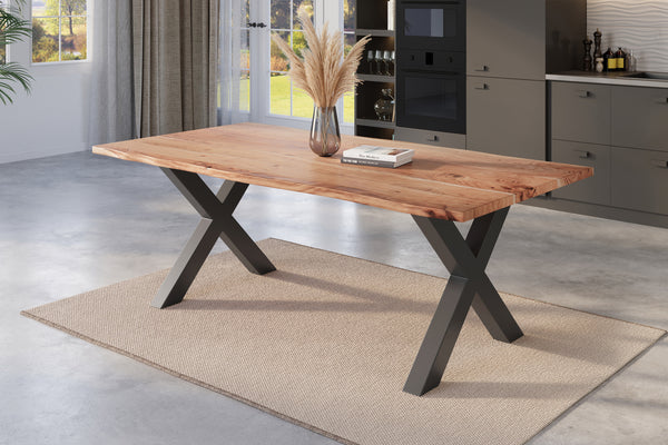 #naturfarben #200x100 #x-gestellschwarz