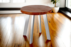 #nussbaumfarben #80x80 #vierfuß-gestellsilber