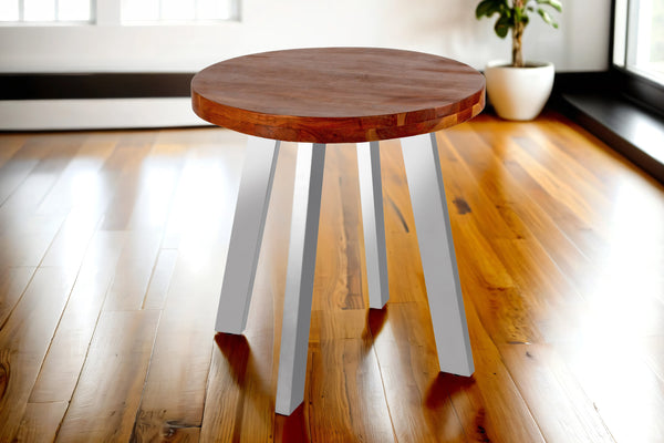 #nussbaumfarben #80x80 #vierfuß-gestellsilber