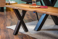 #nussbaumfarben #160cm #x-gestellschwarz