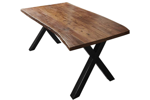 #nussbaumfarben #180x90 #x-gestellschwarz