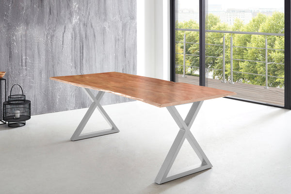 #naturfarben #240x100 #x-gestellsilber