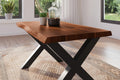 #akazienussbaumfarben #120x80 #x-gestellschwarz