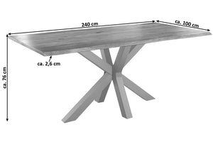 #naturfarben #240x100 #spider-gestellsilber