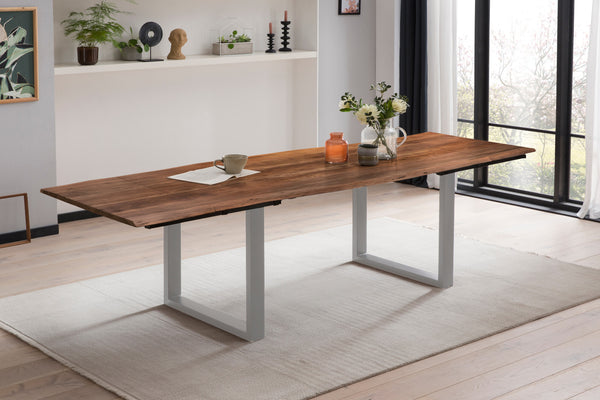 #nussbaumfarben #220(320)x100 #u-gestellsilber