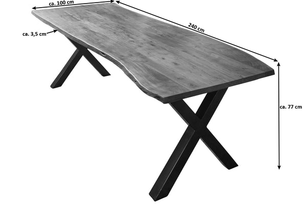 #naturfarben #240x100 #x-gestellschwarz
