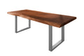 #nussbaumfarben #220x110 #u-gestellsilber