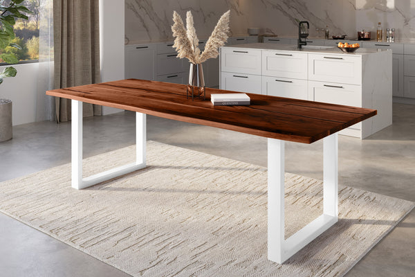 #nussbaumfarben #260x100 #u-gestellweiß
