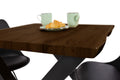 #nussbaumfarben #80x80 #x-gestellschwarz