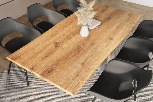 #holzwildeiche-optik #220x100 #spider-gestellsilber