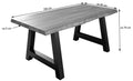 #naturfarben #180x90 #a-gestellschwarz
