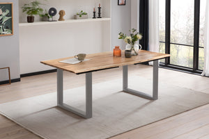 #naturfarben #180(280)x90 #u-gestellsilber