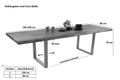 #naturfarben #140(220)x90 #u-gestellsilber