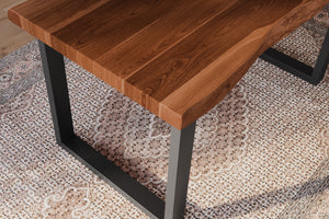 #akazienussbaumfarben #140x80 #u-gestellschwarz