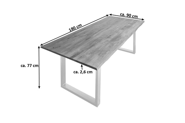 #180x90 #u-gestellsilber