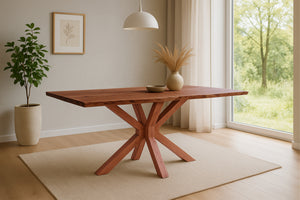 #nussbaumfarben #240x100 #spider-holzgestellnussbaum