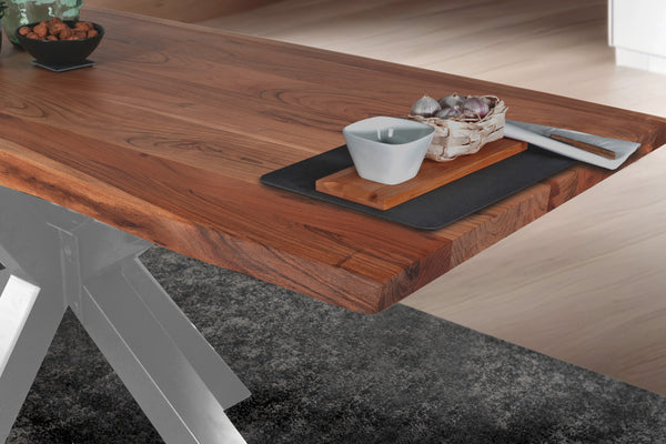 #nussbaumfarben #240x100 #spider-gestellsilber
