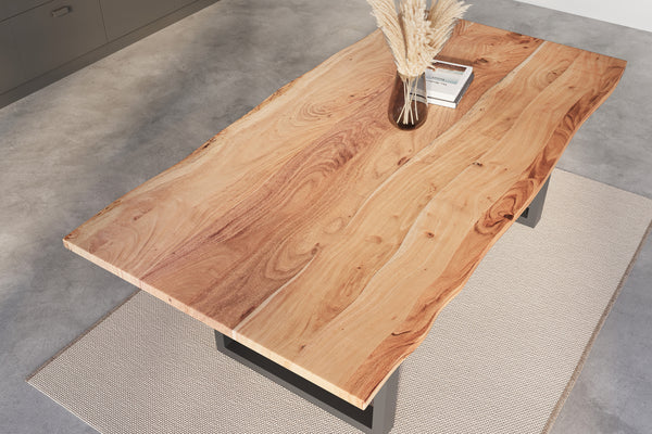 #naturfarben #200x100 #u-gestellschwarz
