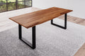#teakfarben #220x100 #u-gestellschwarz