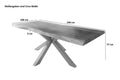 #akazienussbaumfarben #240x100 #spider-gestellschwarz