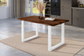 #nussbaumfarben #160x85 #u-gestellweiß