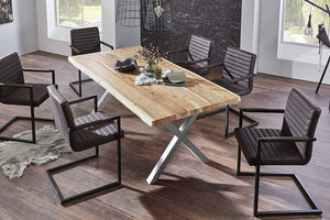 #naturfarben #200x100 #x-gestellsilber