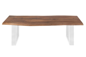 #nussbaumfarben #160cm #u-gestellweiß