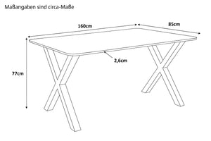 #160x85 #x-gestellschwarz