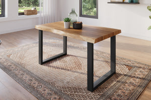 #akazienaturfarben #120x80 #u-gestellschwarz