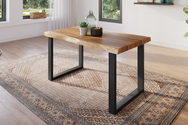 #akazienaturfarben #120x80 #u-gestellschwarz