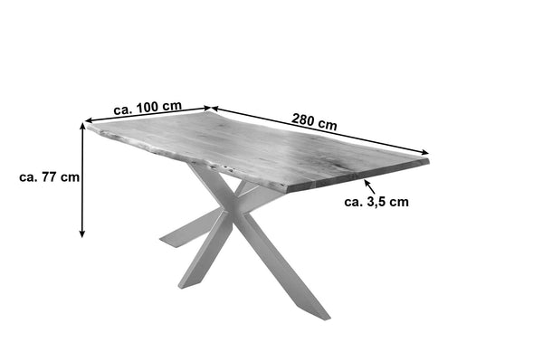#naturfarben #280x100 #spider-gestellsilber