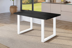 #holzgrau-optik #160x85 #u-gestellweiß