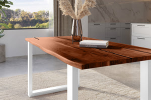 #nussbaumfarben #140x80 #u-gestellweiß