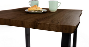 #holznussbaum-optik #schalenstuhlweiß