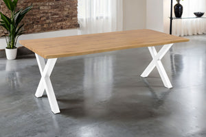 #wildeichenfarben #240x100 #x-gestellweiß