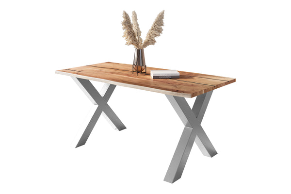 #naturfarben #140x80 #x-gestellsilber