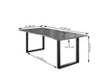 #nussbaumfarben #220x100 #u-gestellschwarz
