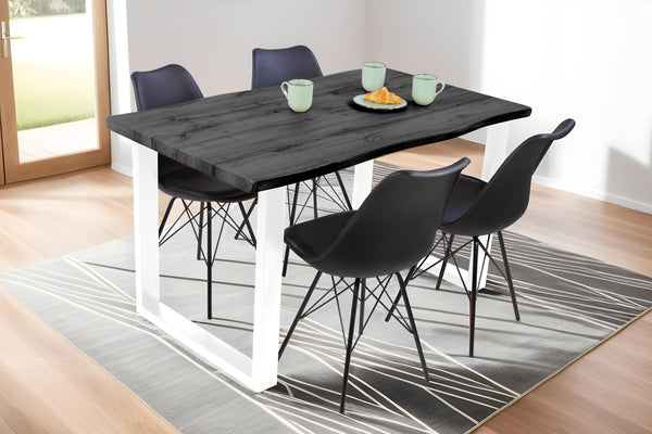 #graufarben #140x80 #u-gestellweiß