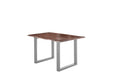 #nussbaumfarben #160x85 #u-gestellsilber