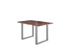 #nussbaumfarben #160x85 #u-gestellsilber
