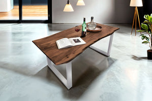 #nussbaumfarben #180x90 #u-gestellsilber
