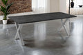 #graufarben #220x100 #x-gestellsilber