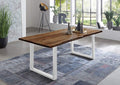 #nussbaumfarben #160x85 #u-gestellweiß