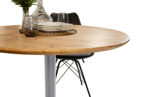 #akazienaturfarben #90x90 #säulen-gestellrundsilber