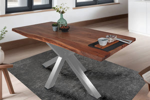 #nussbaumfarben #240x100 #spider-gestellsilber